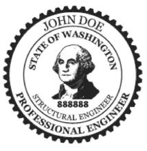 Structural Engineer stamp/seal
